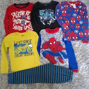 Boys Pajamas Tops Set of 6